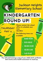 Kindergarten Round Up!
